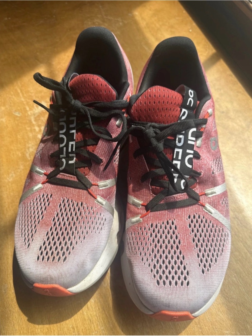 On Running Men's Running Shoes in Red and Black